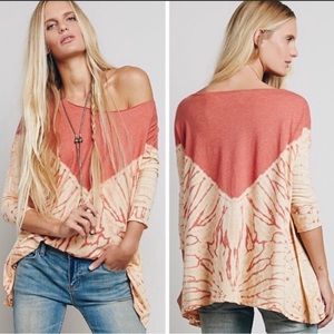 Free people tie dye top